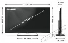 SHARP 55HR7265E 139cm-es 4K UHD 144Hz QLED Google TV Telev&iacute;zi&oacute;k - LED telev&iacute;zi&oacute; - UHD 4K felbont&aacute;s&uacute; - 529156