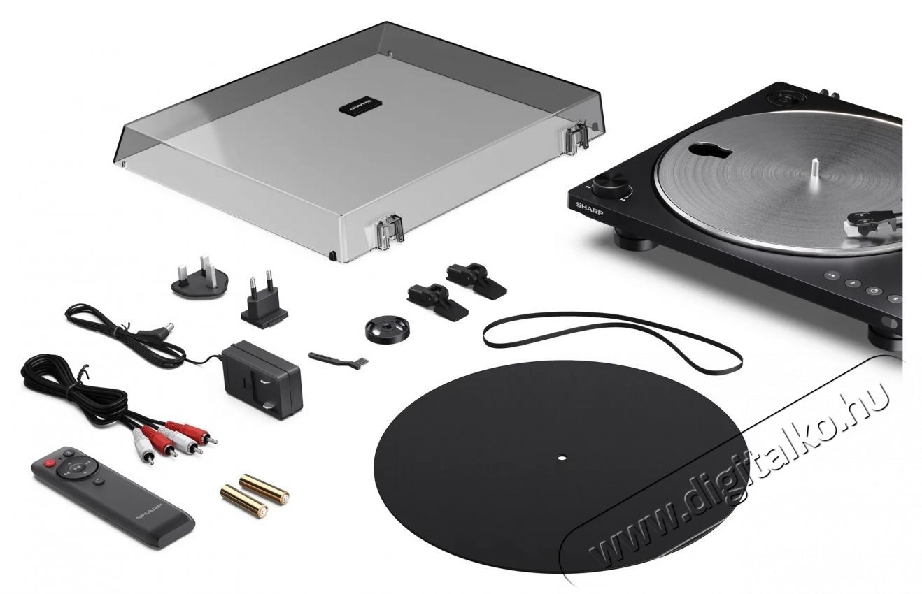 SHARP RP-TT100 Automatikus lemezj&aacute;tsz&oacute; Bluetooth kimenettel fekete Audio-Video / Hifi / Multim&eacute;dia - Bakelit lemezj&aacute;tsz&oacute; - Bakelit lemezj&aacute;tsz&oacute; - 530949
