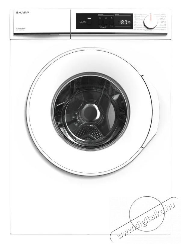 SHARP ES-NFA814BWNNA-EE el&ouml;lt&ouml;ltős mos&oacute;g&eacute;p (8kg, 1400 fordulat) H&aacute;ztart&aacute;s / Otthon / K&uuml;lt&eacute;r - Mos&oacute;g&eacute;p / sz&aacute;r&iacute;t&oacute;g&eacute;p - El&ouml;lt&ouml;ltős norm&aacute;l (60cm-ig) mos&oacute;g&eacute;p - 530953