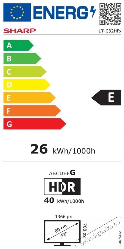 SHARP 32HF2265E 80cm-es HD Ready LED Google TV Telev&iacute;zi&oacute;k - LED telev&iacute;zi&oacute; - 720p HD Ready felbont&aacute;s&uacute; - 531468