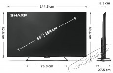 SHARP 55HP6265E 139cm-es 4K Ultra HD QLED Google TV Telev&iacute;zi&oacute;k - LED telev&iacute;zi&oacute; - UHD 4K felbont&aacute;s&uacute; - 530964