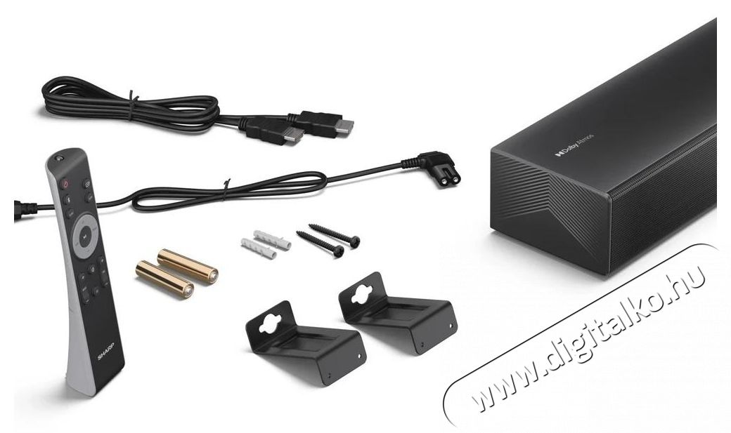 SHARP HT-SB304 2.0 Dolby Atmos   DTS X hangprojektor fekete Audio-Video / Hifi / Multim&eacute;dia - Hangprojektor / soundbar - M&eacute;lyl&aacute;da n&eacute;lk&uuml;l - 530966