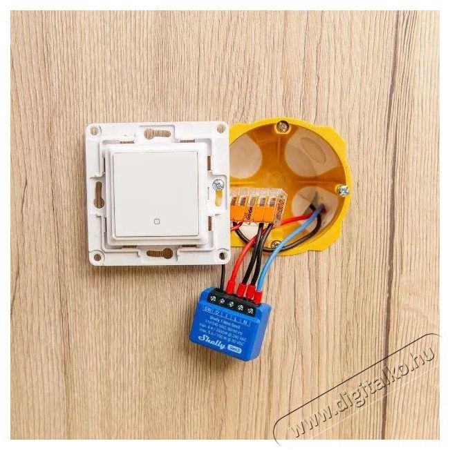 SHELLY Plus 1 Mini, kapcsol&oacute;modul, WiFi, Gen3 H&aacute;ztart&aacute;s / Otthon / K&uuml;lt&eacute;r - Okos otthon - Kieg&eacute;sz&iacute;tő - 521477