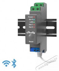 SHELLY Pro 2, kapcsol&oacute;modul DIN-s&iacute;nre, 2&times;16 A, WiFi, LAN - &Uacute;jdons&aacute;gok - &Uacute;j term&eacute;kek - 521485