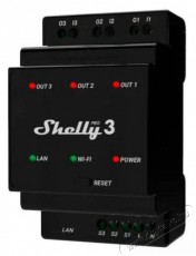 SHELLY Pro 3, kapcsol&oacute;modul DIN-s&iacute;nre, 3&times;16 A, WiFi, LAN - &Uacute;jdons&aacute;gok - &Uacute;j term&eacute;kek - 521487