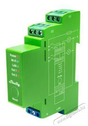 SHELLY Pro k&eacute;tcsatorn&aacute;s DIN s&iacute;nes f&eacute;nyerő-szab&aacute;lyoz&oacute;, WiFi, LAN Iroda &eacute;s sz&aacute;m&iacute;t&aacute;stechnika - Egy&eacute;b sz&aacute;m&iacute;t&aacute;stechnikai term&eacute;k - 521491