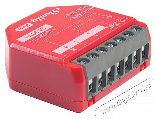 SHELLY Gen4 1PM, kapcsol&oacute; modul, Wi-Fi H&aacute;ztart&aacute;s / Otthon / K&uuml;lt&eacute;r - Okos otthon - Kieg&eacute;sz&iacute;tő - 521471