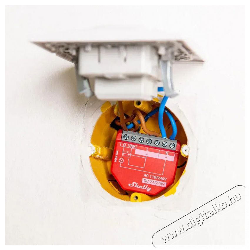 SHELLY Gen4 1PM, kapcsol&oacute; modul, Wi-Fi H&aacute;ztart&aacute;s / Otthon / K&uuml;lt&eacute;r - Okos otthon - Kieg&eacute;sz&iacute;tő - 521471