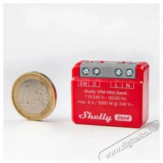 SHELLY Gen4 1PM Mini, kapcsol&oacute; modul, Wi-Fi H&aacute;ztart&aacute;s / Otthon / K&uuml;lt&eacute;r - Okos otthon - Kieg&eacute;sz&iacute;tő - 521470