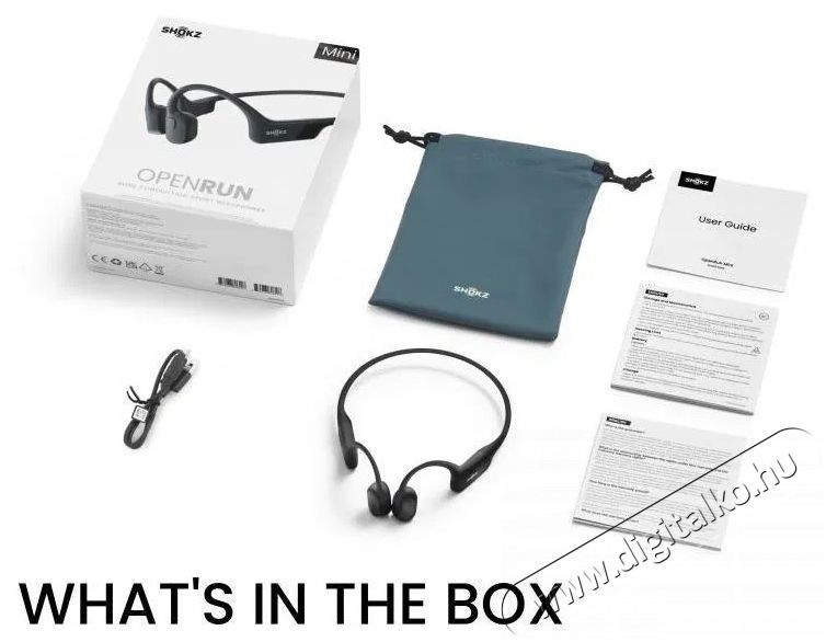 Shokz OpenRun Mini USB-C - fekete Audio-Video / Hifi / Multim&eacute;dia - F&uuml;l &eacute;s Fejhallgat&oacute;k - F&uuml;lhallgat&oacute; - 510226
