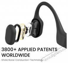 Shokz OpenRun Mini USB-C - fekete Audio-Video / Hifi / Multim&eacute;dia - F&uuml;l &eacute;s Fejhallgat&oacute;k - F&uuml;lhallgat&oacute; - 510226