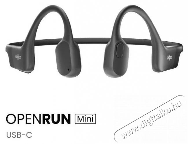 Shokz OpenRun Mini USB-C - fekete Audio-Video / Hifi / Multim&eacute;dia - F&uuml;l &eacute;s Fejhallgat&oacute;k - F&uuml;lhallgat&oacute; - 510226