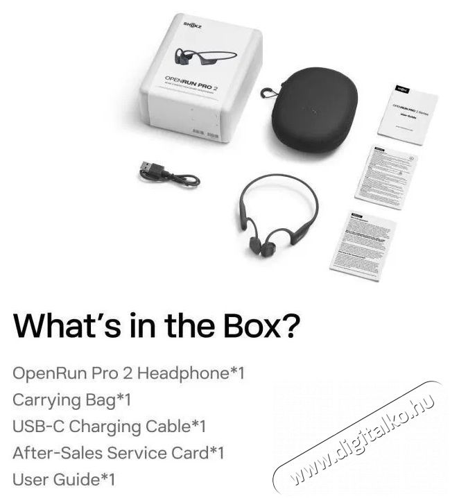 Shokz OpenRun Pro 2 - fekete Audio-Video / Hifi / Multim&eacute;dia - F&uuml;l &eacute;s Fejhallgat&oacute;k - F&uuml;lhallgat&oacute; - 510224