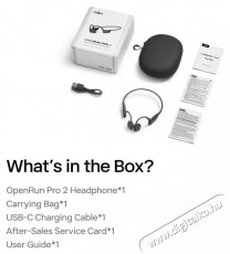 Shokz OpenRun Pro 2 - fekete Audio-Video / Hifi / Multim&eacute;dia - F&uuml;l &eacute;s Fejhallgat&oacute;k - F&uuml;lhallgat&oacute; - 510224
