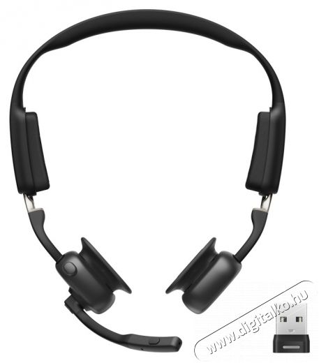 Shokz Openmeet fekete vezet&eacute;k n&eacute;lk&uuml;li Open-Ear headset Mobil / Kommunik&aacute;ci&oacute; / Smart - Mobiltelefon kieg&eacute;sz&iacute;tő / tok - Headset - 514478