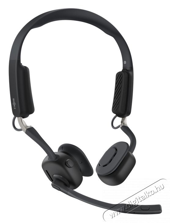 Shokz Openmeet fekete vezet&eacute;k n&eacute;lk&uuml;li Open-Ear headset Mobil / Kommunik&aacute;ci&oacute; / Smart - Mobiltelefon kieg&eacute;sz&iacute;tő / tok - Headset - 514478