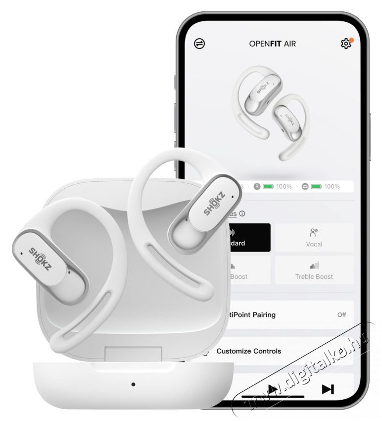 Shokz OpenFit Air. True Wireless Bluetooth feh&eacute;r sport f&uuml;lhallgat&oacute; Audio-Video / Hifi / Multim&eacute;dia - F&uuml;l &eacute;s Fejhallgat&oacute;k - F&uuml;lhallgat&oacute; - 499980