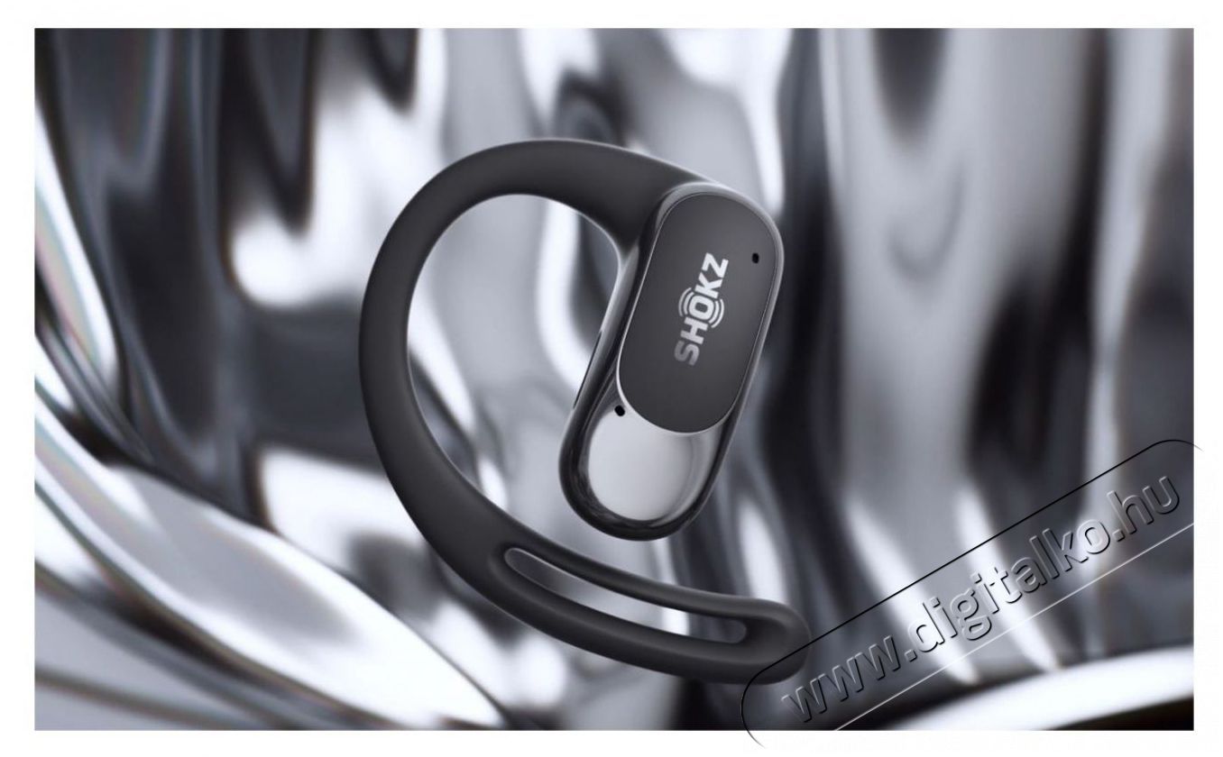 Shokz OpenFit Air. True Wireless Bluetooth fekete sport f&uuml;lhallgat&oacute; Audio-Video / Hifi / Multim&eacute;dia - F&uuml;l &eacute;s Fejhallgat&oacute;k - F&uuml;lhallgat&oacute; - 499979