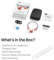 Shokz OpenSwim Pro, piros F&uuml;lhallgat&oacute; Audio-Video / Hifi / Multim&eacute;dia - F&uuml;l &eacute;s Fejhallgat&oacute;k - F&uuml;lhallgat&oacute; - 530019