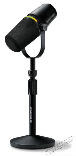 Shure MV7+ black + STAND Fot&oacute;-Vide&oacute; kieg&eacute;sz&iacute;tők - Mikrofon - &Eacute;nek &eacute;s hangszer mikrofon - 525975