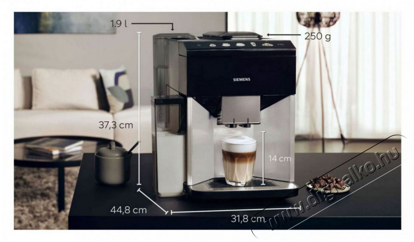 Siemens TQ513R01 fekete automata k&aacute;v&eacute;főző Konyhai term&eacute;kek - K&aacute;v&eacute;főző / k&aacute;v&eacute;&ouml;rlő / kieg&eacute;sz&iacute;tő - Automata k&aacute;v&eacute;főző - 502021