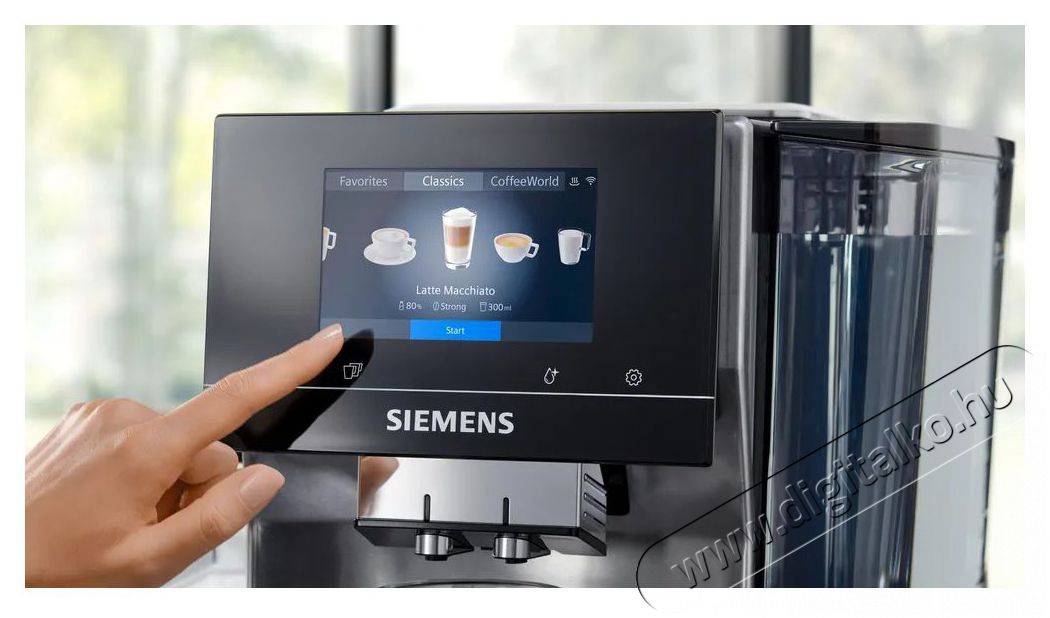 Siemens TQ717R03 fekete automata k&aacute;v&eacute;főző Konyhai term&eacute;kek - K&aacute;v&eacute;főző / k&aacute;v&eacute;&ouml;rlő / kieg&eacute;sz&iacute;tő - Automata k&aacute;v&eacute;főző - 502022