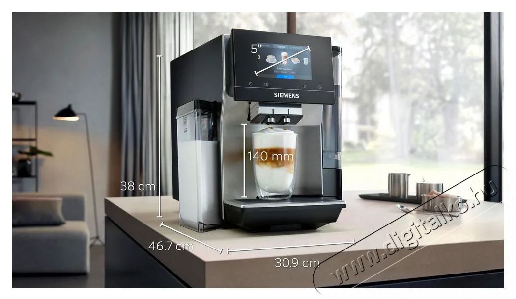 Siemens TQ717R03 fekete automata k&aacute;v&eacute;főző Konyhai term&eacute;kek - K&aacute;v&eacute;főző / k&aacute;v&eacute;&ouml;rlő / kieg&eacute;sz&iacute;tő - Automata k&aacute;v&eacute;főző - 502022