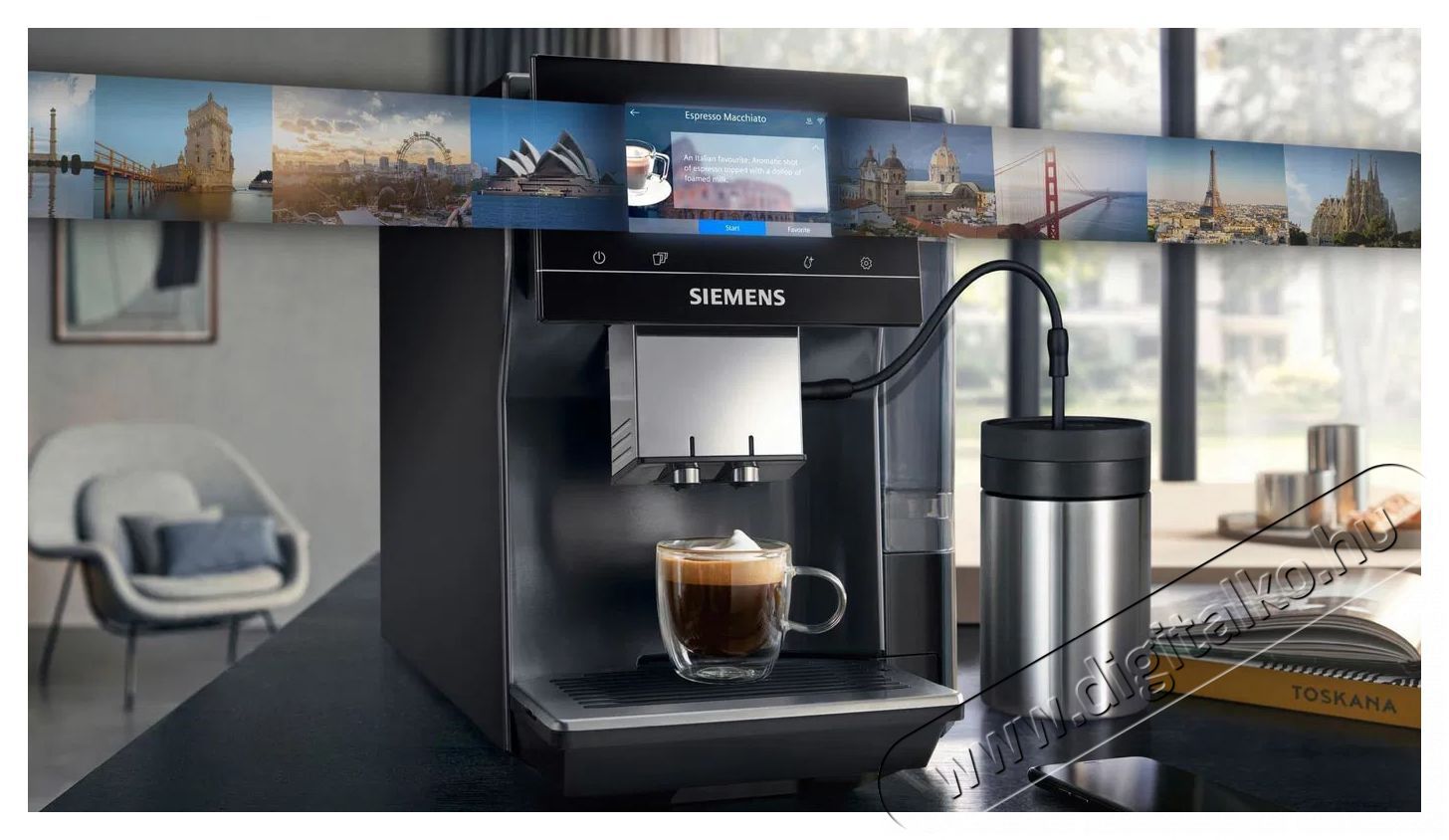 Siemens TP717R06 Konyhai term&eacute;kek - K&aacute;v&eacute;főző / k&aacute;v&eacute;&ouml;rlő / kieg&eacute;sz&iacute;tő - Automata k&aacute;v&eacute;főző - 512853