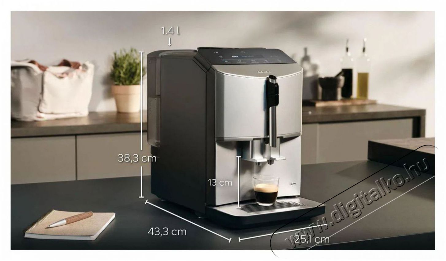 Siemens TF303E01 Konyhai term&eacute;kek - K&aacute;v&eacute;főző / k&aacute;v&eacute;&ouml;rlő / kieg&eacute;sz&iacute;tő - Automata k&aacute;v&eacute;főző - 512844