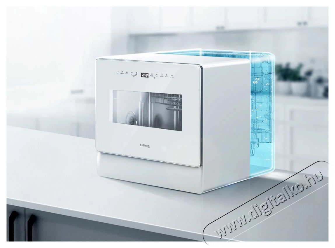 Siguro SGR-DW-T352W Compact Wash Mosogat&oacute;g&eacute;p Konyhai term&eacute;kek - Mosogat&oacute;g&eacute;p - Norm&aacute;l (60cm) szabadon&aacute;ll&oacute; mosogat&oacute;g&eacute;p - 499766
