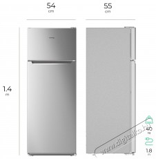 Siguro TF-J240S Fresh Hűtőszekr&eacute;ny Konyhai term&eacute;kek - Hűtő, fagyaszt&oacute; (szabadon&aacute;ll&oacute;) - Fel&uuml;lfagyaszt&oacute;s kombin&aacute;lt hűtő - 500672