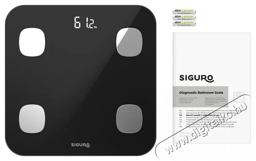 Siguro SC-S131B Smart Fitness Coach Szem&eacute;lym&eacute;rleg Sz&eacute;ps&eacute;g&aacute;pol&aacute;s / Eg&eacute;szs&eacute;g - M&eacute;rleg - Szem&eacute;ly m&eacute;rleg - 500699