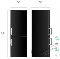 Siguro BF-J140Y Arctic Hűtőszekr&eacute;ny Konyhai term&eacute;kek - Hűtő, fagyaszt&oacute; (szabadon&aacute;ll&oacute;) - Alulfagyaszt&oacute;s kombin&aacute;lt hűtő - 500783