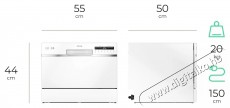 Siguro SGR-DW-T501W Efficlean Mosogat&oacute;g&eacute;p Konyhai term&eacute;kek - Mosogat&oacute;g&eacute;p - Norm&aacute;l (60cm) szabadon&aacute;ll&oacute; mosogat&oacute;g&eacute;p - 500784