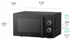 Siguro MO-B130B Element Mikrohull&aacute;m&uacute; s&uuml;tő Konyhai term&eacute;kek - Mikrohull&aacute;m&uacute; s&uuml;tő - Mikrohull&aacute;m&uacute; s&uuml;tő (szabadon&aacute;ll&oacute;) - 503886