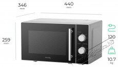 Siguro MO-B130S Element Mikrohull&aacute;m&uacute; s&uuml;tő Konyhai term&eacute;kek - Mikrohull&aacute;m&uacute; s&uuml;tő - Mikrohull&aacute;m&uacute; s&uuml;tő (szabadon&aacute;ll&oacute;) - 503887