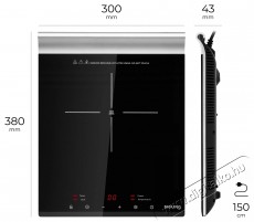 Siguro IC-G180B Smart Cook Pro Solo Konyhai term&eacute;kek - S&uuml;tő-főzőlap, tűzhely (szabadon&aacute;ll&oacute;) - Indukci&oacute;s főzőlap (szabadon&aacute;ll&oacute;) - 504568