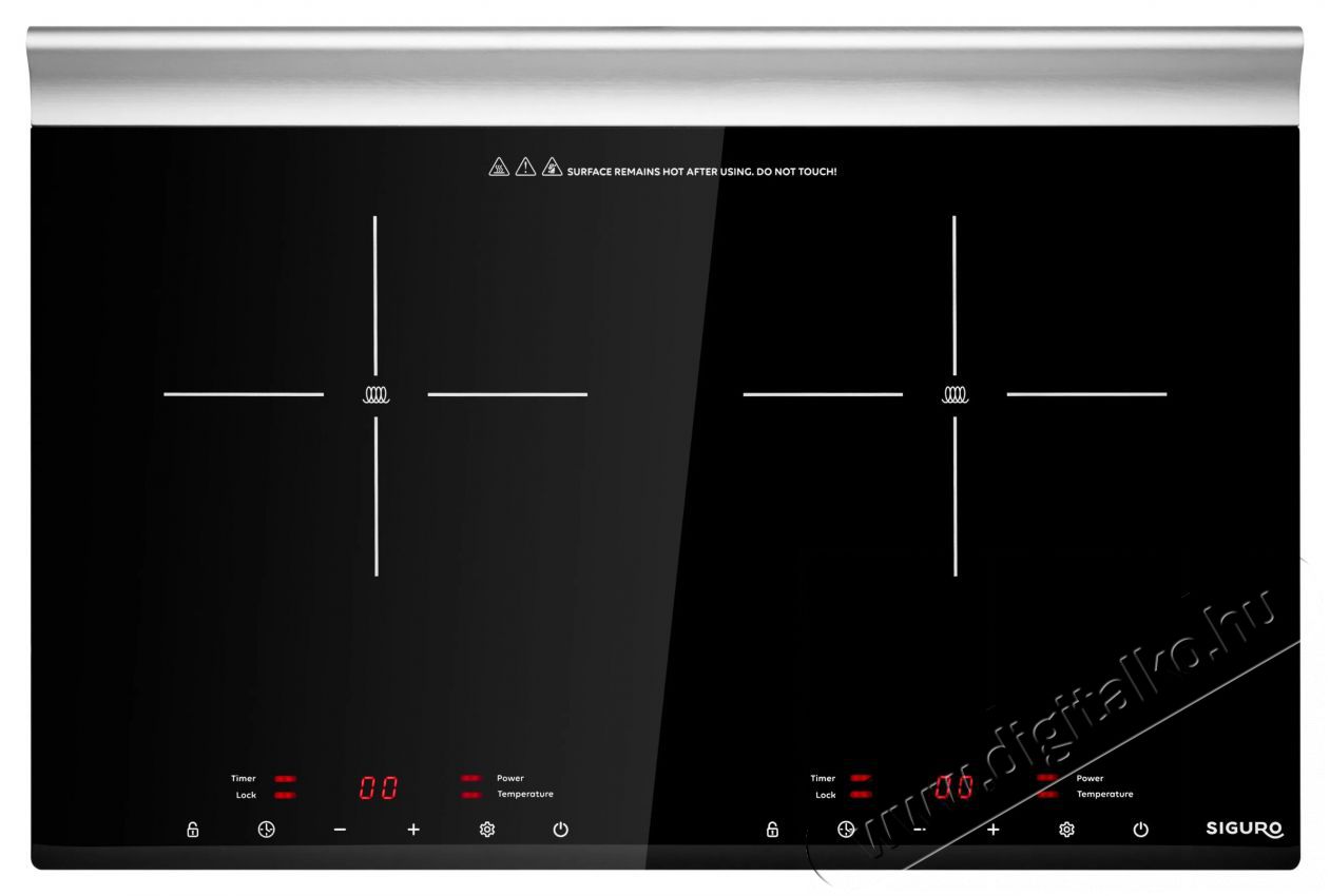 Siguro IC-K310B Smart Cook Pro Horizontal Konyhai term&eacute;kek - S&uuml;tő-főzőlap, tűzhely (szabadon&aacute;ll&oacute;) - Indukci&oacute;s főzőlap (szabadon&aacute;ll&oacute;) - 504569