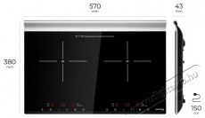 Siguro IC-K310B Smart Cook Pro Horizontal Konyhai term&eacute;kek - S&uuml;tő-főzőlap, tűzhely (szabadon&aacute;ll&oacute;) - Indukci&oacute;s főzőlap (szabadon&aacute;ll&oacute;) - 504569