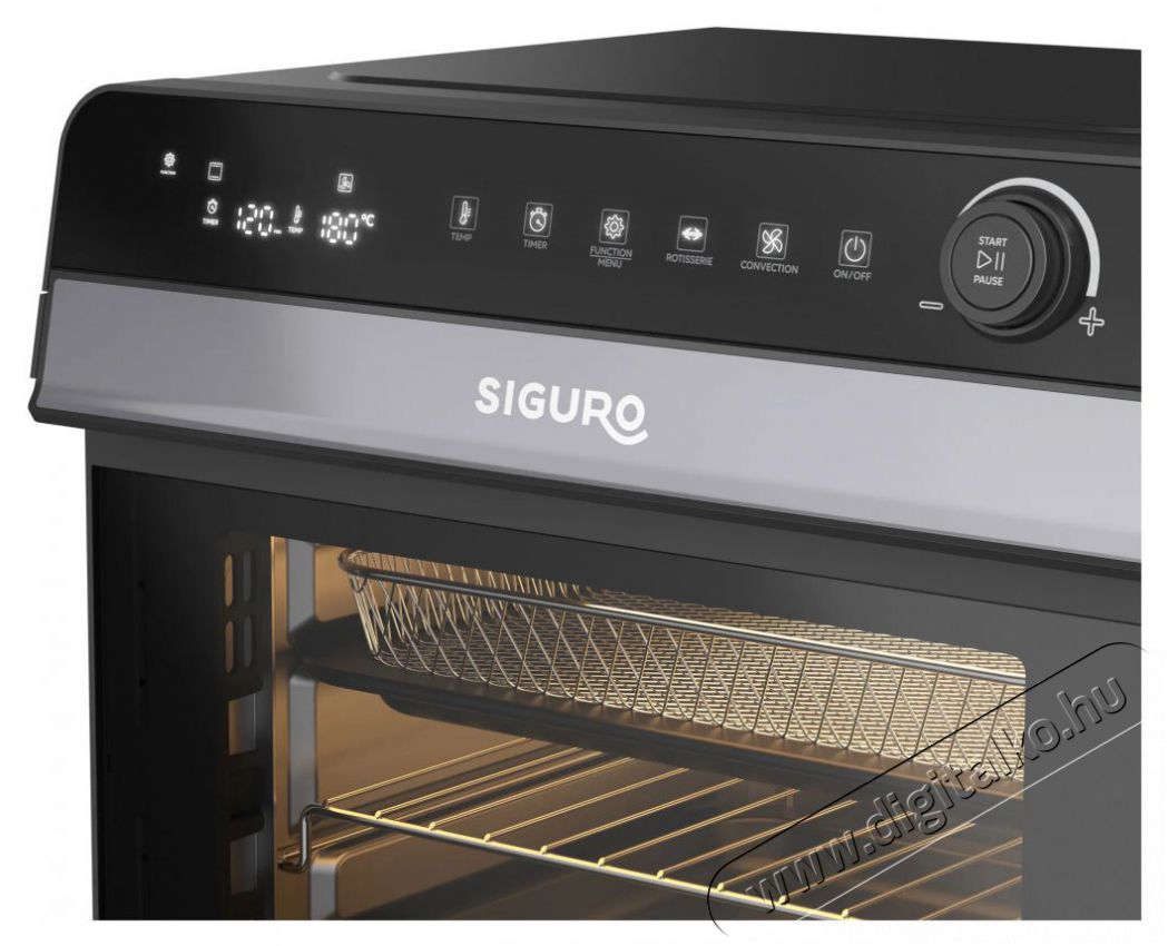 Siguro CO-L208B Air Fry Roast Premium Konyhai term&eacute;kek - S&uuml;tő-főzőlap, tűzhely (szabadon&aacute;ll&oacute;) - Mini s&uuml;tő / mini grill / mini konyha - 504558