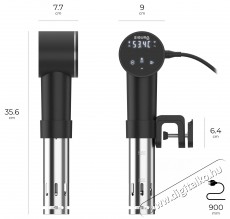 Siguro SV-R850B Tenderino WiFi/BT Konyhai term&eacute;kek - Konyhai kisg&eacute;p (s&uuml;t&eacute;s / főz&eacute;s / hűt&eacute;s / &eacute;telk&eacute;sz&iacute;t&eacute;s) - Sous Vide főző - 504575