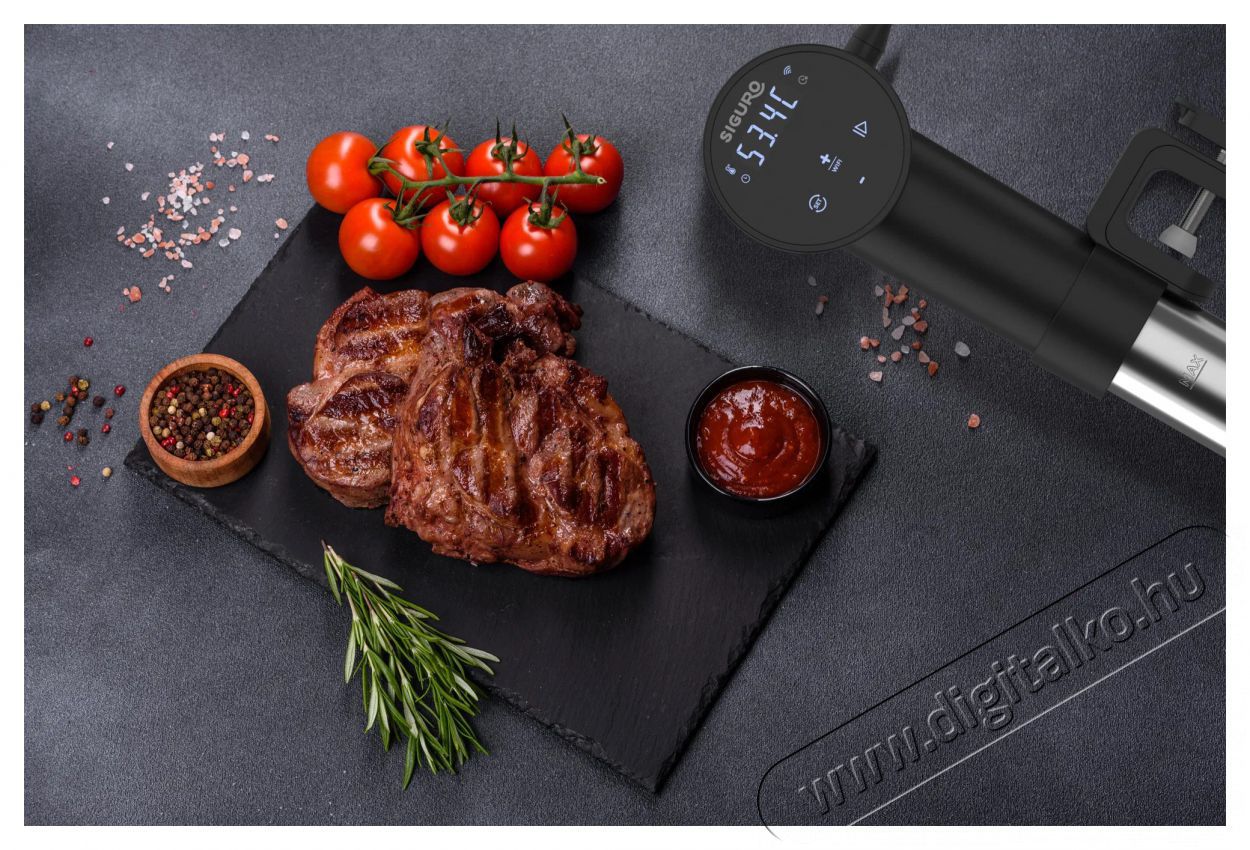 Siguro SV-R850B Tenderino WiFi/BT Konyhai term&eacute;kek - Konyhai kisg&eacute;p (s&uuml;t&eacute;s / főz&eacute;s / hűt&eacute;s / &eacute;telk&eacute;sz&iacute;t&eacute;s) - Sous Vide főző - 504575