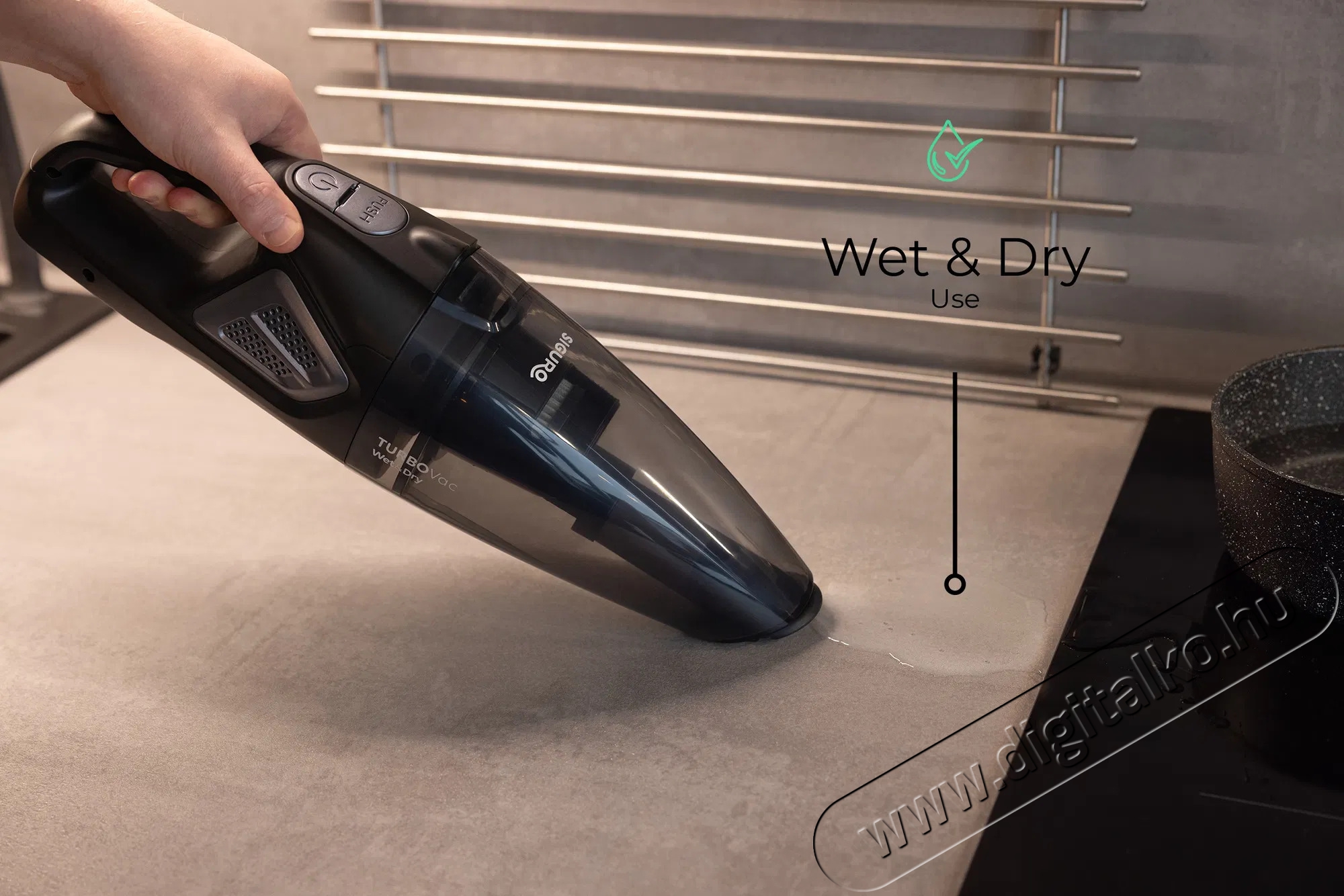 Siguro VH-Q610B TURBOVac 22,2 V Wet&Dry Pro H&aacute;ztart&aacute;s / Otthon / K&uuml;lt&eacute;r - Porsz&iacute;v&oacute; / takar&iacute;t&oacute;g&eacute;p - Morzsaporsz&iacute;v&oacute; - 503647