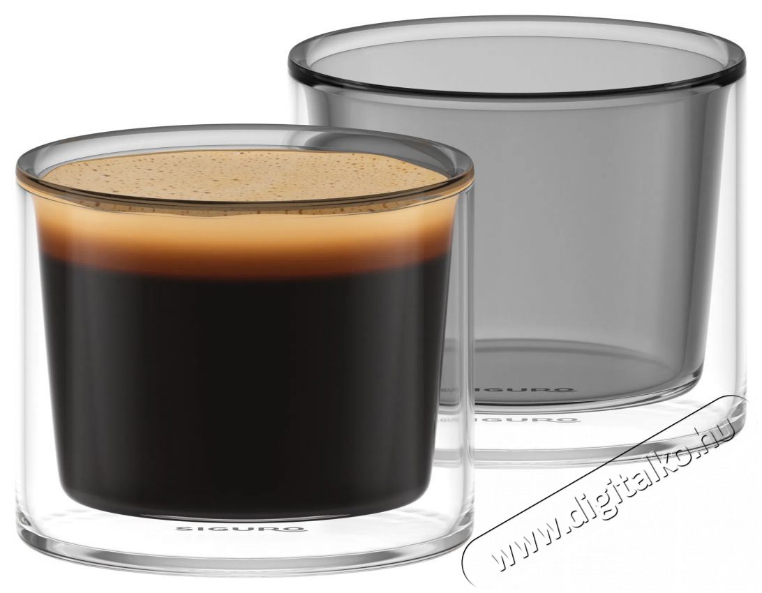Siguro Duplafal&uacute; poh&aacute;r Elegance, 140 ml, 2darab Konyhai term&eacute;kek - K&aacute;v&eacute;főző / k&aacute;v&eacute;&ouml;rlő / kieg&eacute;sz&iacute;tő - K&aacute;v&eacute;s poh&aacute;r / cs&eacute;sze - 504918