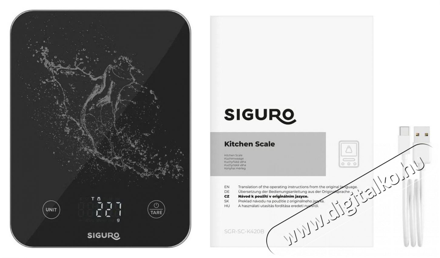 Siguro SC-K420B Waterproof Konyhai term&eacute;kek - Konyhai m&eacute;rleg - 504904