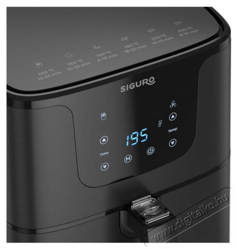 Siguro AF-R550 Air Fry Deluxe Konyhai term&eacute;kek - Konyhai kisg&eacute;p (s&uuml;t&eacute;s / főz&eacute;s / hűt&eacute;s / &eacute;telk&eacute;sz&iacute;t&eacute;s) - L&eacute;gkever&eacute;ses főzőg&eacute;p / elektromos kukta / multifunkci&oacute;s s&uuml;tő - 504872