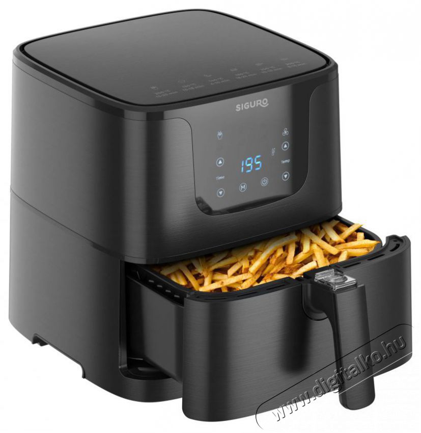 Siguro AF-R550 Air Fry Deluxe Konyhai term&eacute;kek - Konyhai kisg&eacute;p (s&uuml;t&eacute;s / főz&eacute;s / hűt&eacute;s / &eacute;telk&eacute;sz&iacute;t&eacute;s) - L&eacute;gkever&eacute;ses főzőg&eacute;p / elektromos kukta / multifunkci&oacute;s s&uuml;tő - 504872