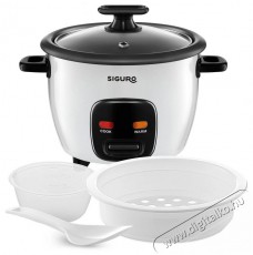Siguro RC-A350W Rice Chef, gőz&ouml;lő kos&aacute;r Konyhai term&eacute;kek - Konyhai kisg&eacute;p (s&uuml;t&eacute;s / főz&eacute;s / hűt&eacute;s / &eacute;telk&eacute;sz&iacute;t&eacute;s) - Rizsfőző - 504873