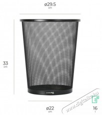 Siguro Easy Bin, 16 l, fekete H&aacute;ztart&aacute;s / Otthon / K&uuml;lt&eacute;r - Lak&aacute;sfelszerel&eacute;s - Szemetes - 504892