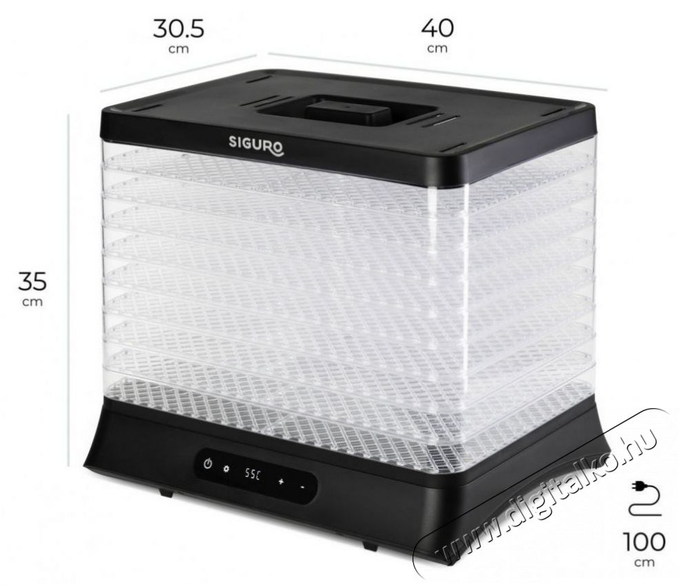 Siguro FD-G500B Super Dry Konyhai term&eacute;kek - Konyhai kisg&eacute;p (s&uuml;t&eacute;s / főz&eacute;s / hűt&eacute;s / &eacute;telk&eacute;sz&iacute;t&eacute;s) - Gy&uuml;m&ouml;lcsaszal&oacute; - 504887